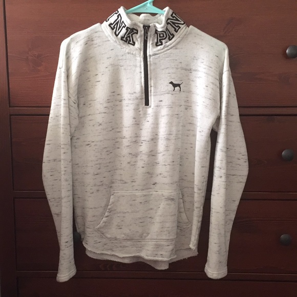 PINK 3/4 Zip Sweatshirt - Picture 1 of 6